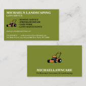 Olijfgroen Gazon Service Landschap Visitekaartje (Voorkant / Achterkant)