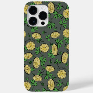 Olijfgroen Goud St. Patrick's Shamrock Lucky You Case-Mate iPhone 14 Pro Max Hoesje