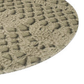 Olijfgroen Handgemaakt Kant Patroon Snijplank (Hoek)