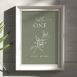 Olijfgroen Italiaanse bruiloft - Mediterraan Kaart<br><div class="desc">Voeg een verfijnd tintje toe aan uw receptie met deze elegante olijfgroene tafelnummerkaart. Met een delicate botanische illustratie geïnspireerd op mediterraan groen, is het perfect voor Italiaanse themabrouwen, wijngaardrecepties of rustieke buitenvieringen. Ontworpen om te coördineren met de volledige Olive Wedding Suite, helpen deze minimalistische kaarten gasten prachtig te begeleiden terwijl...</div>