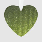 Olijfgroen kalm houden met Jouw tekst Ornament (achterkant)