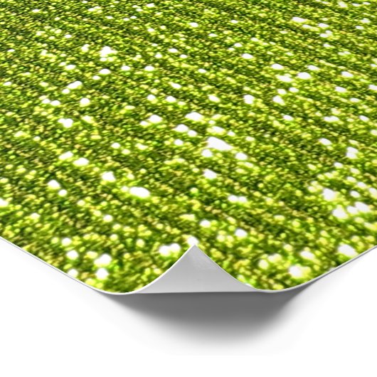 Olijfgroen kalm houden met Jouw tekst Poster (Hoek)