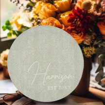 Olijfgroen Modern Minimalistisch Custom