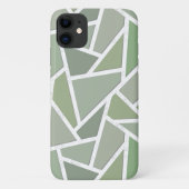 Olijfgroen mozaïekpatroon Case-Mate iPhone case (Achterkant)
