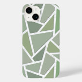 Olijfgroen mozaïekpatroon Case-Mate iPhone case (Achterkant)