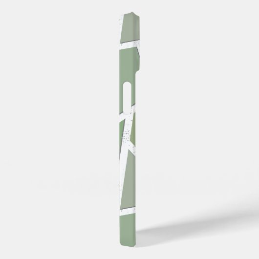 Olijfgroen mozaïekpatroon Case-Mate iPhone case (Achterkant / Rechts)