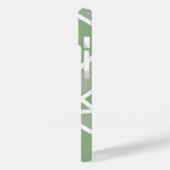 Olijfgroen mozaïekpatroon Case-Mate iPhone case (Achterkant / Links)