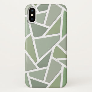 Olijfgroen mozaïekpatroon Case-Mate iPhone case