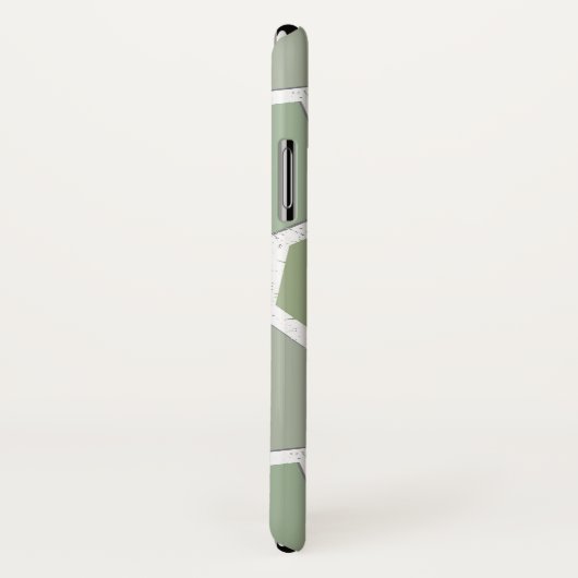 Olijfgroen mozaïekpatroon Case-Mate iPhone case (Achterkant / rechts)