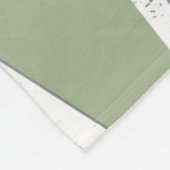 Olijfgroen mozaïekpatroon fleece deken (Hoek)