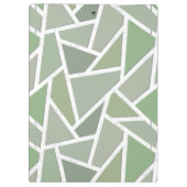 Olijfgroen mozaïekpatroon klembord (Achterkant)