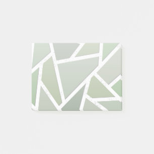 Olijfgroen mozaïekpatroon post-it® notes