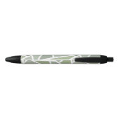 Olijfgroen mozaïekpatroon zwarte inkt pen (Achterkant)