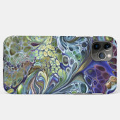 Olijfgroen, paars blauw, abstract Case-Mate iPhone case (Achterkant (horizontaal))