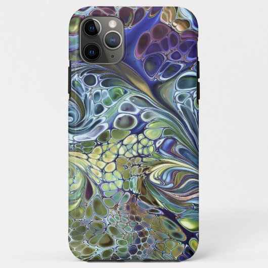 Olijfgroen, paars blauw, abstract Case-Mate iPhone case (Achterkant)