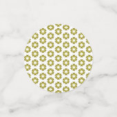 Olijfgroen patroon confetti (Kleine voorkant)