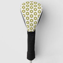 Olijfgroen patroon golfheadcover