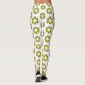 Olijfgroen Patroon Leggings (Achterkant)