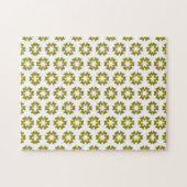 Olijfgroen Patroon Legpuzzel (Horizontaal)