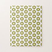 Olijfgroen Patroon Legpuzzel (Verticaal)
