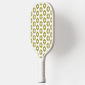 Olijfgroen Patroon Pickleball Paddle (Links)
