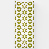 Olijfgroen Patroon Spandoek (Verticaal)