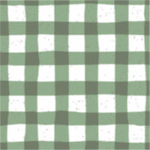 Olijfgroen plaid patroon Natuurlijke Scrapbooking Sticker (Voorkant)