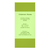 olijfgroen reclamekaart (Voorkant)