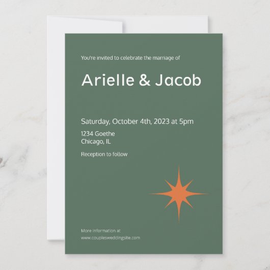 Olijfgroen, roest en roze moderne middeleeuwen kaart (Voorkant)