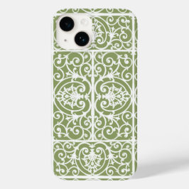 Olijfgroen rolpatroon Case-Mate iPhone 14 hoesje