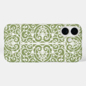 Olijfgroen rolpatroon Case-Mate iPhone case (Achterkant (horizontaal))