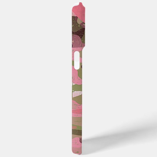 Olijfgroen Roze Kaki Bruin Camo Art Patroon Case-Mate iPhone Case (Achterkant / Rechts)