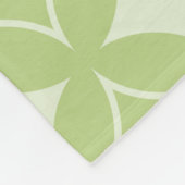 Olijfgroen schildpad fleece deken (Hoek)