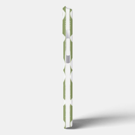 Olijfgroen scrollwork patroon Hoesje-Mate iPhone c Case-Mate iPhone Case (Achterkant / Links)