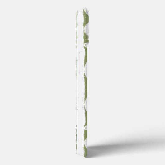 Olijfgroen scrollwork patroon Hoesje-Mate iPhone c Case-Mate iPhone Case (Achterkant / Rechts)