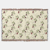 Olijfgroen sierpatroon deken (Voorkant)