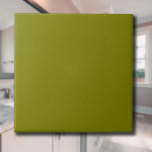 Olijfgroen Solid Color | Klassiek | Elegant Tegeltje<br><div class="desc">Olijfgroen Solid Color | Klassiek | Elegant | Trendy | Stijlvol | Cadeau</div>