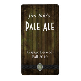 Olijfgroen startpunt voor noodgevallen etiket