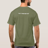 Olijfgroen T-shirt "THE NAM" (Achterkant)