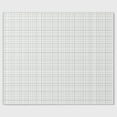 Olijfgroen venster controleren cadeaupapier (Vlak)