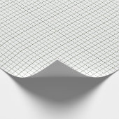 Olijfgroen venster controleren cadeaupapier (Hoek)