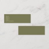 Olijfgroen Visitekaartje (Voorkant / Achterkant)
