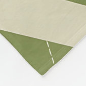 Olijfgroene Argyle Diamant Patroon Fleece Deken (Hoek)