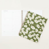 Olijfgroene bloemenplanner planner (Display)