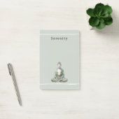 Olijfgroene Boeddha-meditatie Persoonlijk  Post-it® Notes (Kantoor)