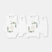 Olijfgroene Botanische Moderne Heilige Communie Bedankdoosjes (Uitgevouwen)