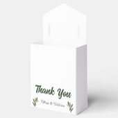 Olijfgroene bruiloft gunst box bedankdoosjes (Geopend)