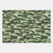olijfgroene camouflage inpakpapier vel (Voorkant)
