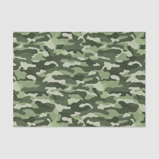 olijfgroene camouflage tissuepapier (Voorkant)