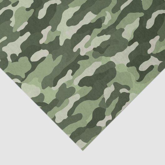 olijfgroene camouflage tissuepapier (Detail)